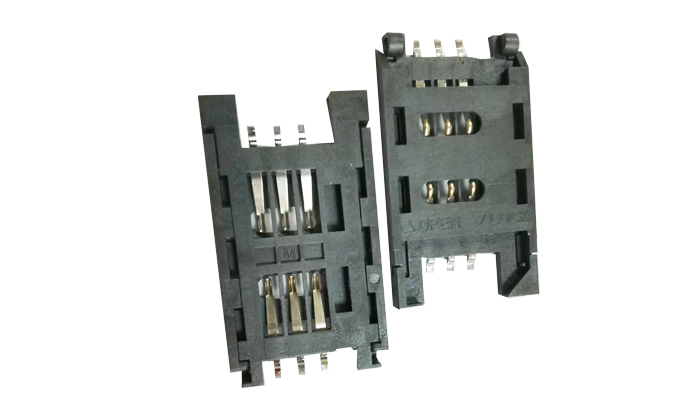 Sim 6Pin 2-5 掀蓋式卡座